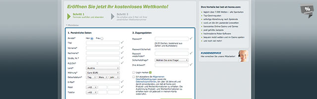 Konto in nur wenigen Schritten eröffnen