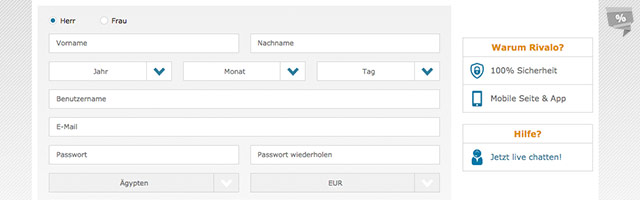 Nur wenige Minuten für die Registrierung