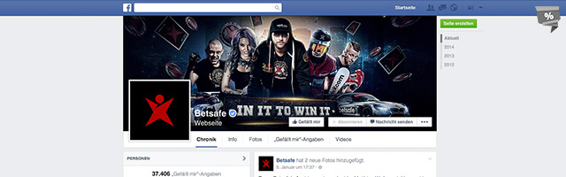 betsafe auf Facebook